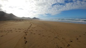 plaża Cofete patrząc w lewo